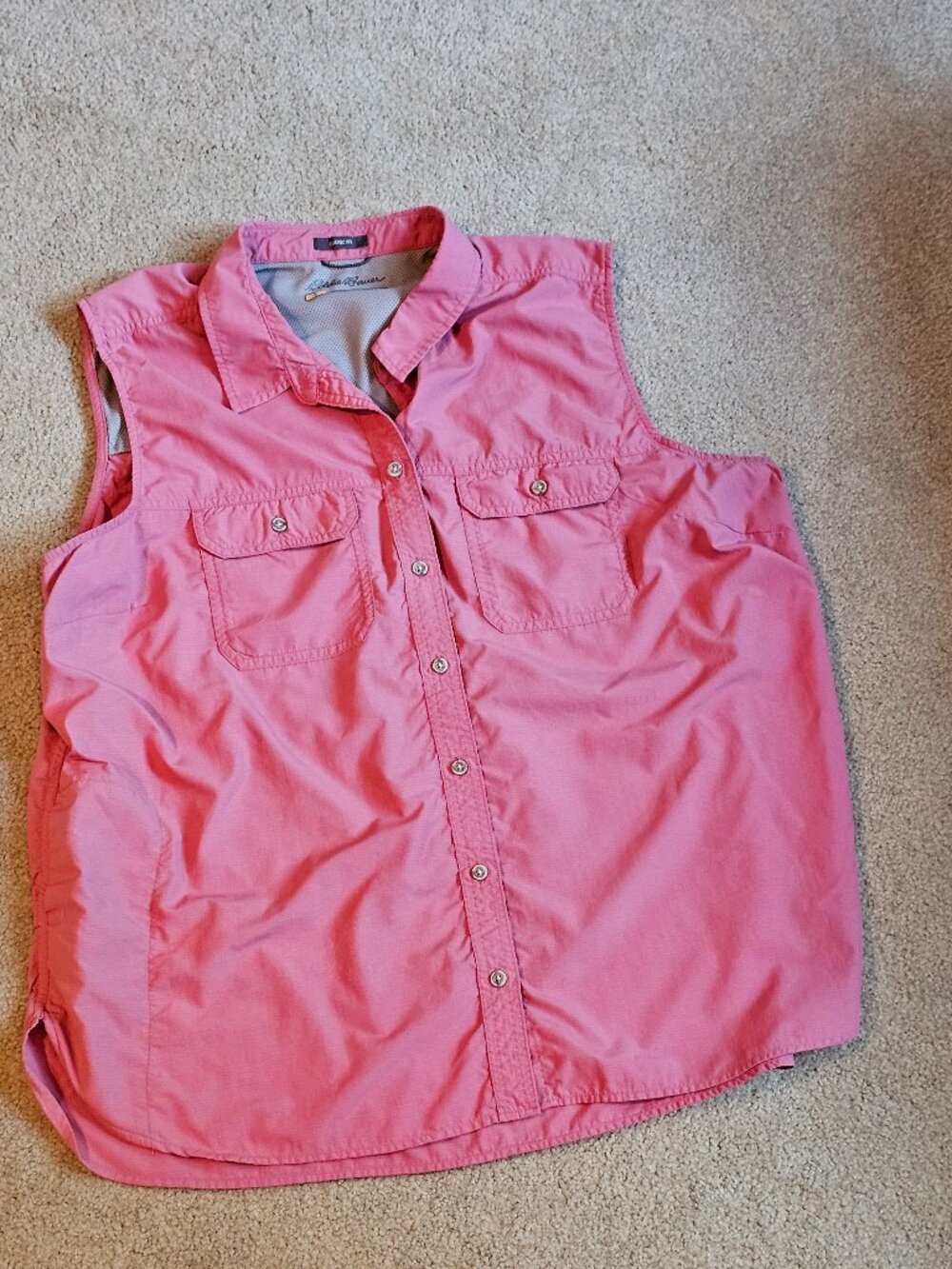 Eddie Bauer Rip Stop Sleeveless Shirt 2XL